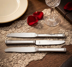 Vera Wang Wedgwood Chime Dinner Knife Set of 3 Discontinued